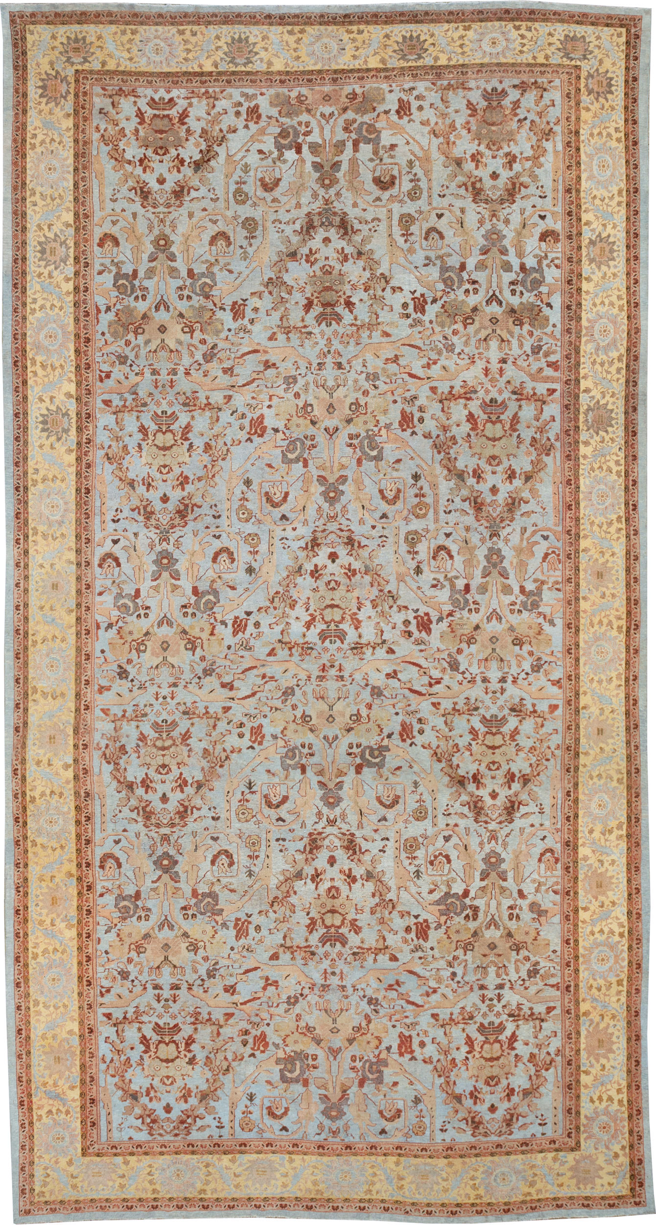 Antique Persian Mahal Oversize Carpet, No.21160 - Galerie Shabab
