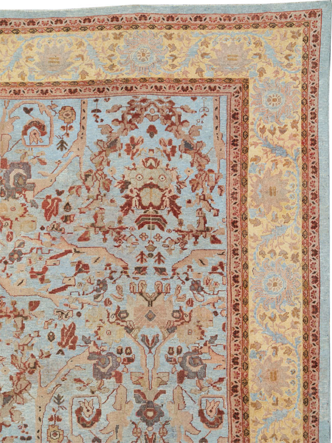 Antique Persian Mahal Oversize Carpet, No.21160 - Galerie Shabab