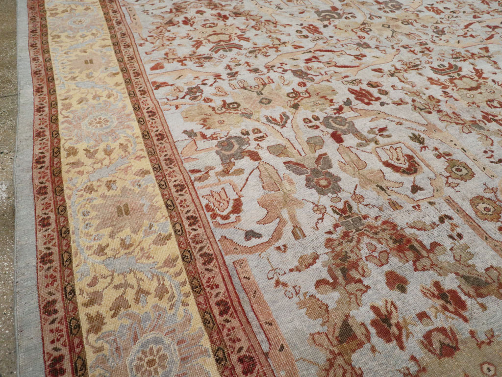 Antique Persian Mahal Oversize Carpet, No.21160 - Galerie Shabab