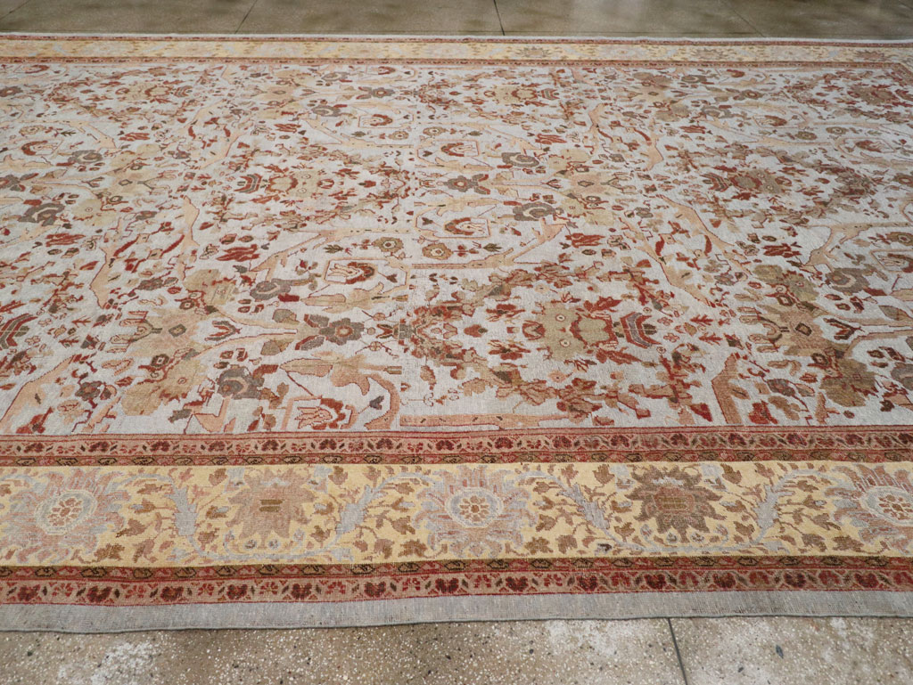 Antique Persian Mahal Oversize Carpet, No.21160 - Galerie Shabab