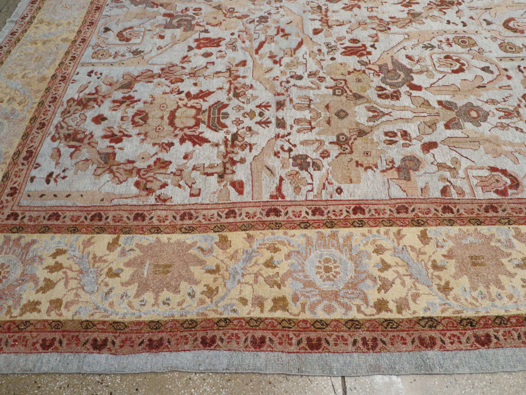 Antique Persian Mahal Oversize Carpet, No.21160 - Galerie Shabab