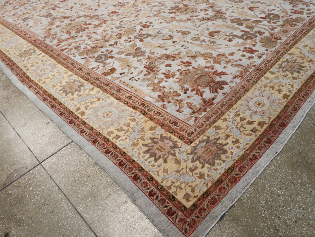 Antique Persian Mahal Oversize Carpet, No.21160 - Galerie Shabab