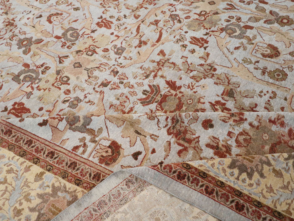 Antique Persian Mahal Oversize Carpet, No.21160 - Galerie Shabab
