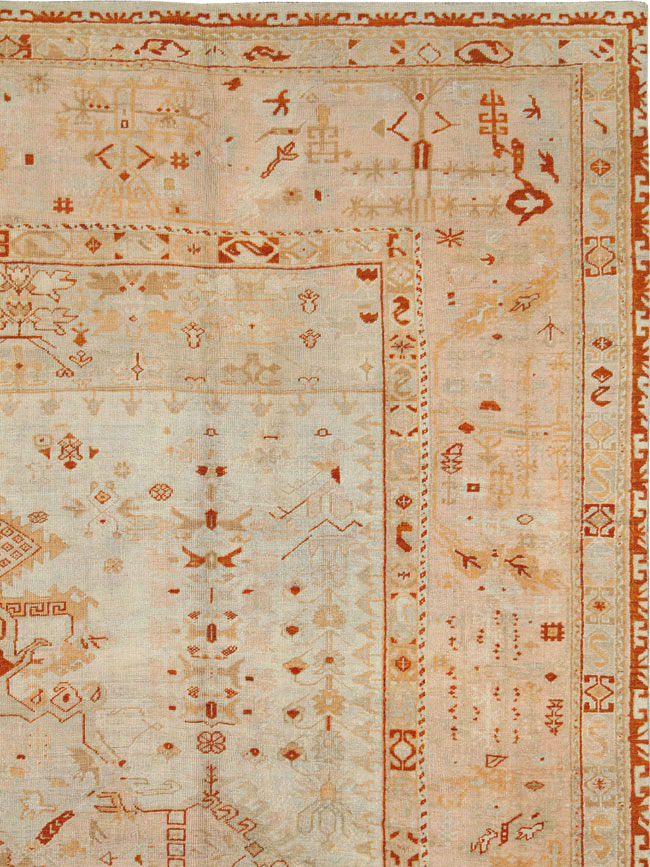 Antique Turkish Oushak Carpet, No.21173 - Galerie Shabab