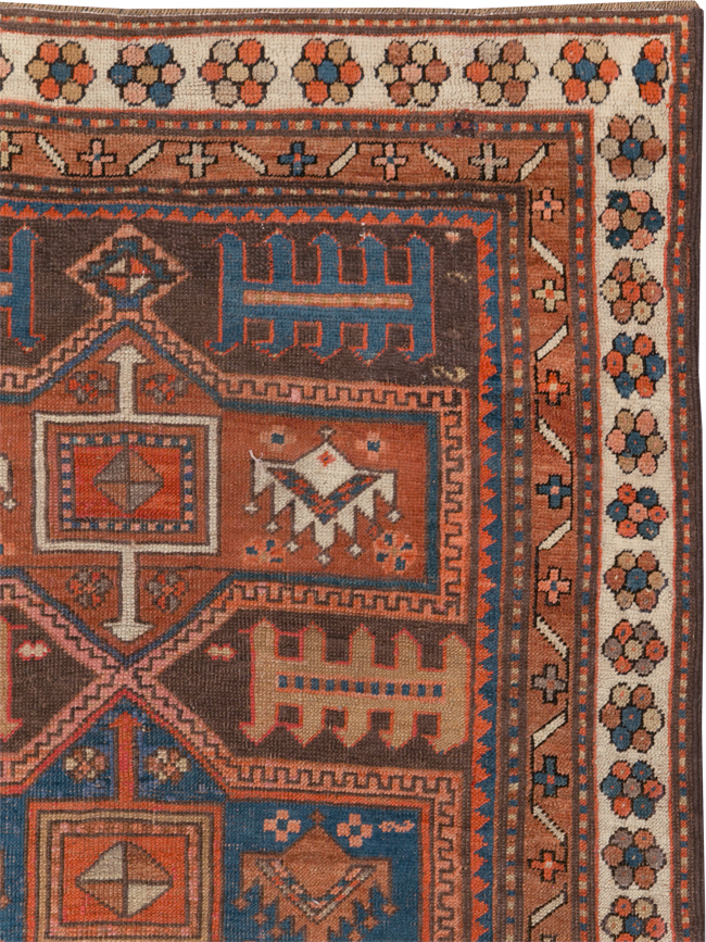 Antique Caucasian Kazak Rug, No.21183 - Galerie Shabab