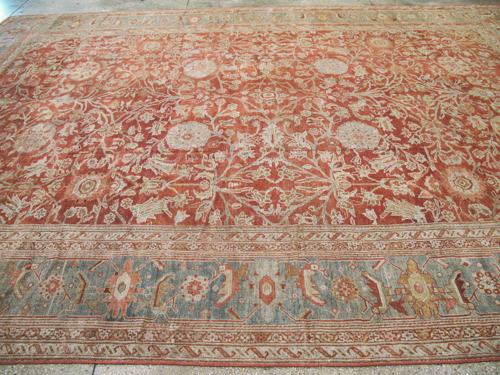 Antique Persian Mahal Carpet, No.21190 - Galerie Shabab