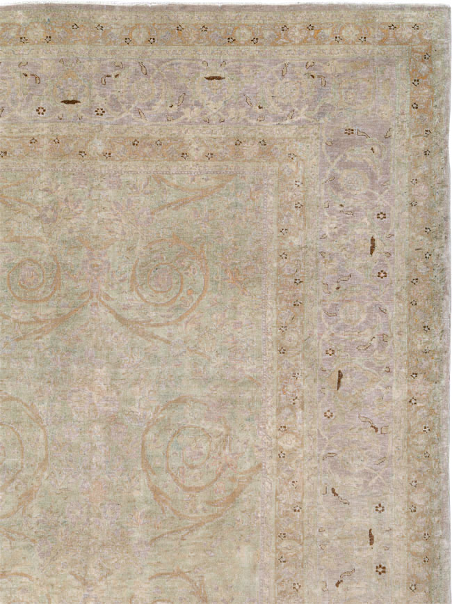 Antique Persian Tabriz  Carpet, No.21197 - Galerie Shabab