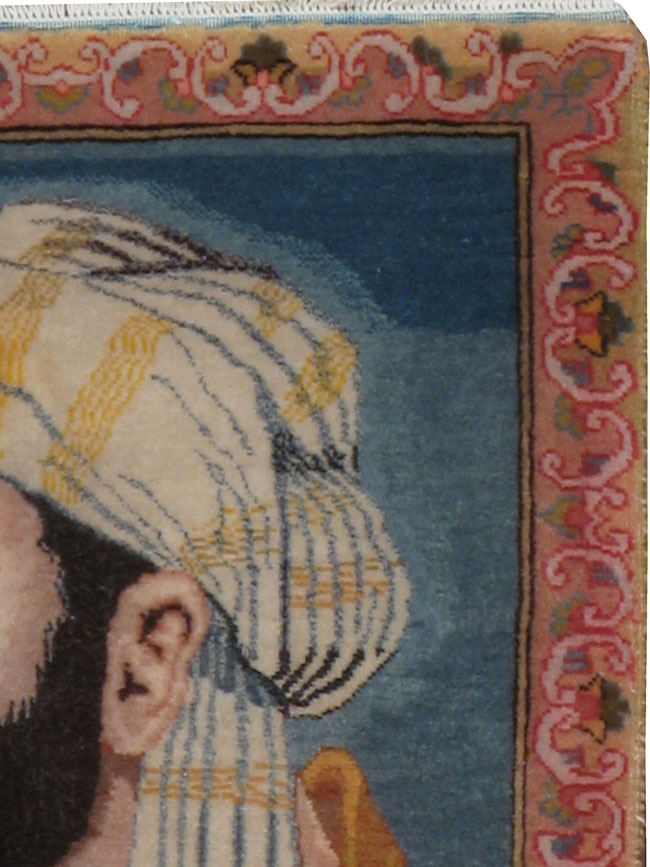 Vintage Persian Tabriz Pictorial Rug, No.21207 - Galerie Shabab