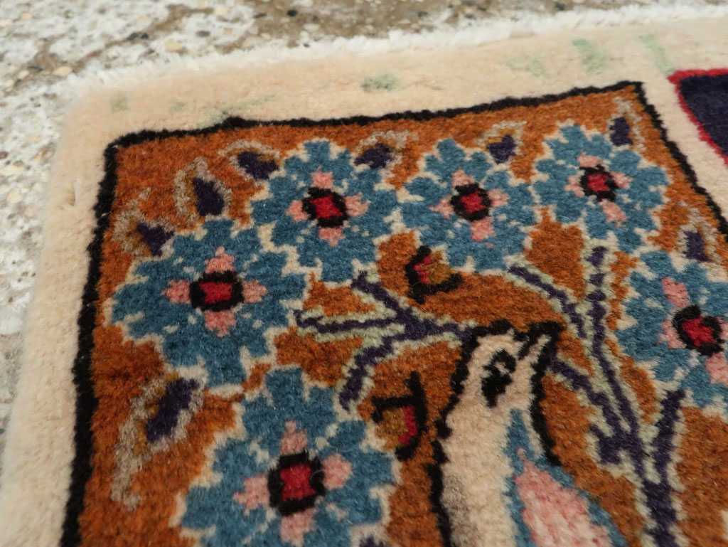 Vintage Persian Tabriz Pictorial Rug, No.21209 - Galerie Shabab