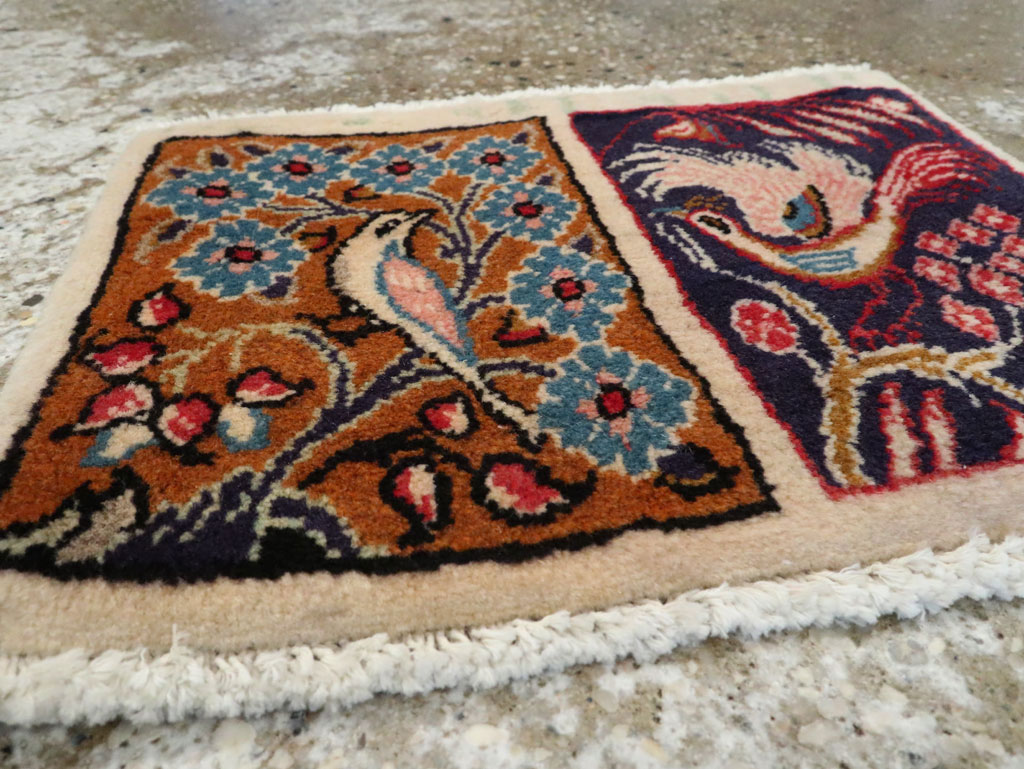 Vintage Persian Tabriz Pictorial Rug, No.21209 - Galerie Shabab