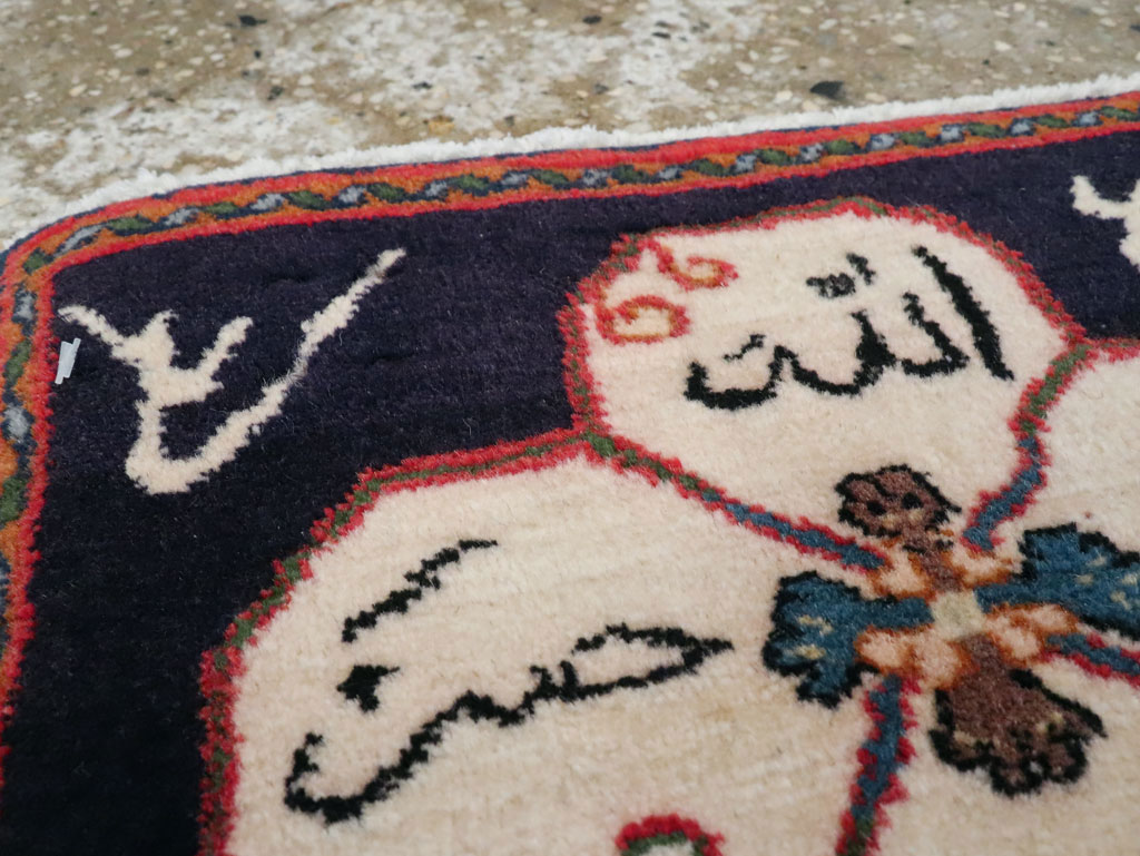 Vintage Persian Hamadan Pictorial Rug, No.21210 - Galerie Shabab