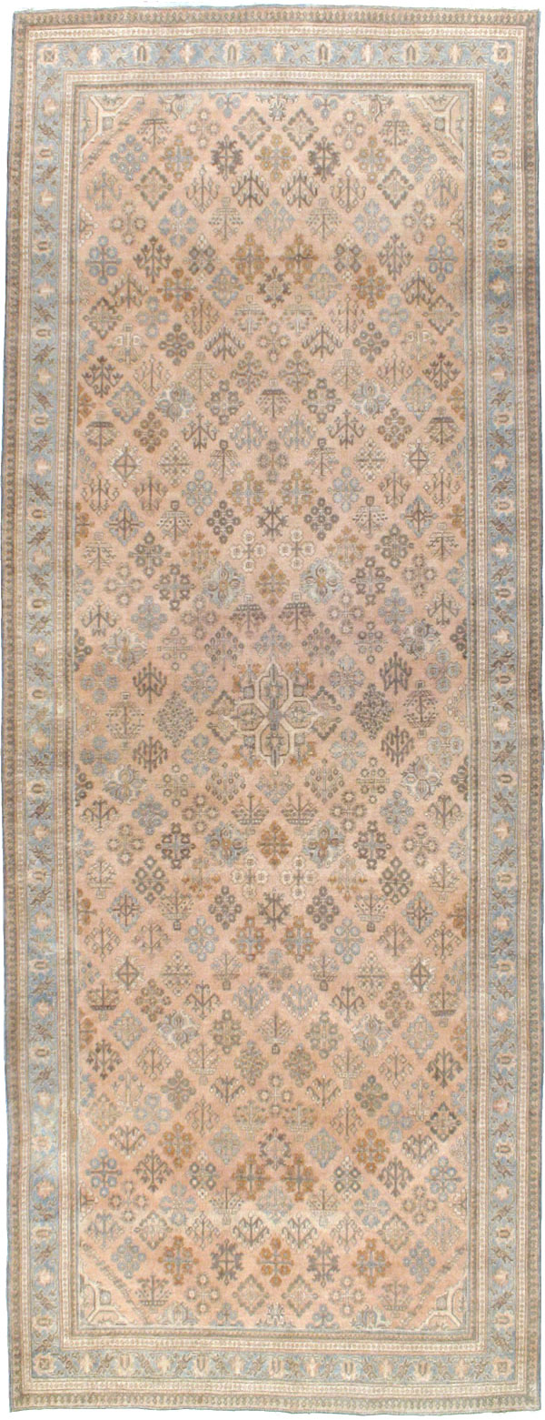 Antique Persian Joshegan Wide Gallery Runner, No.21214 - Galerie Shabab