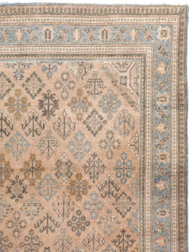 Antique Persian Joshegan Wide Gallery Runner, No.21214 - Galerie Shabab