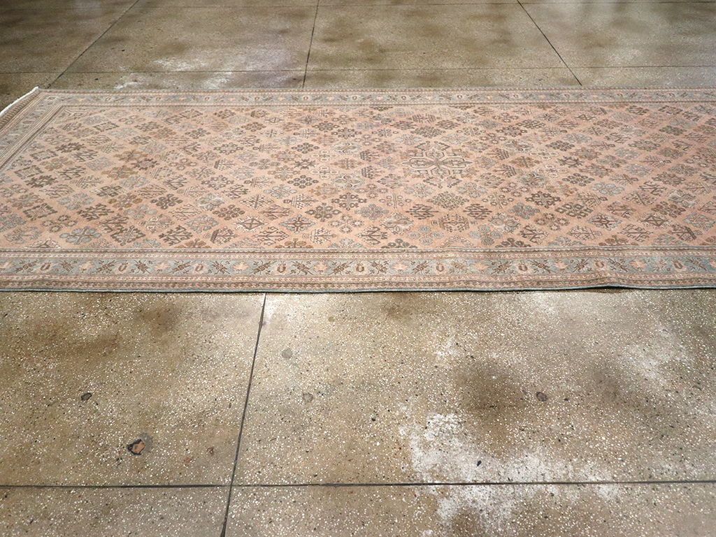 Antique Persian Joshegan Wide Gallery Runner, No.21214 - Galerie Shabab