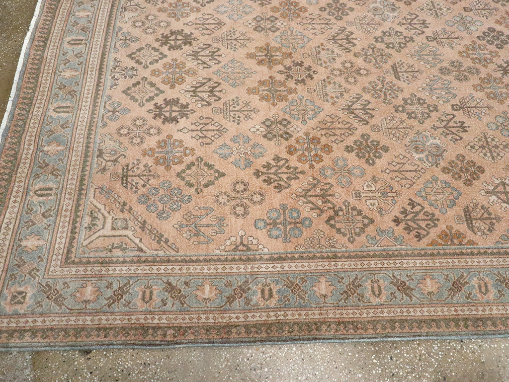 Antique Persian Joshegan Wide Gallery Runner, No.21214 - Galerie Shabab
