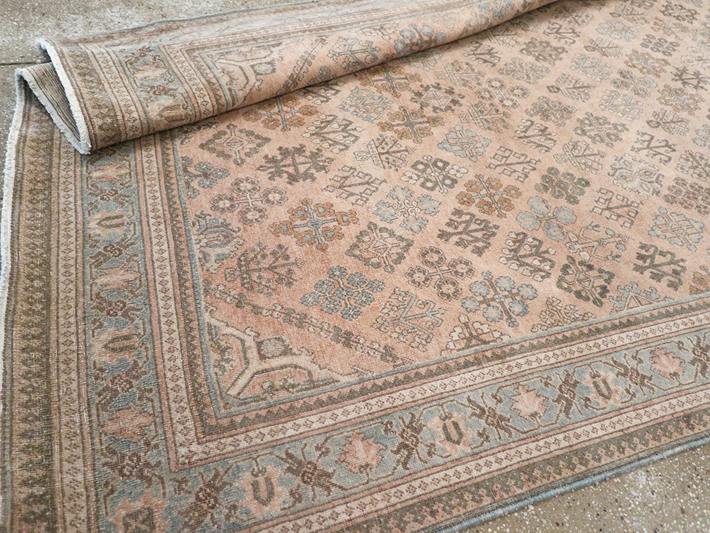 Antique Persian Joshegan Wide Gallery Runner, No.21214 - Galerie Shabab
