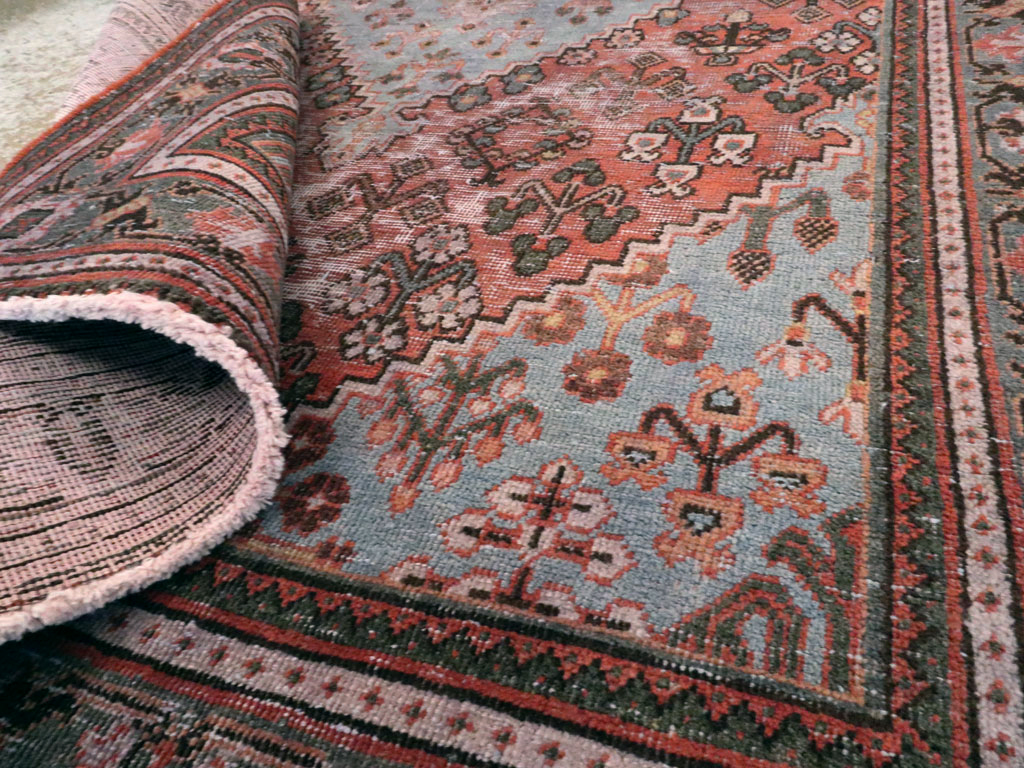 Vintage Persian Joshegan Distressed Rug, No.21217 - Galerie Shabab