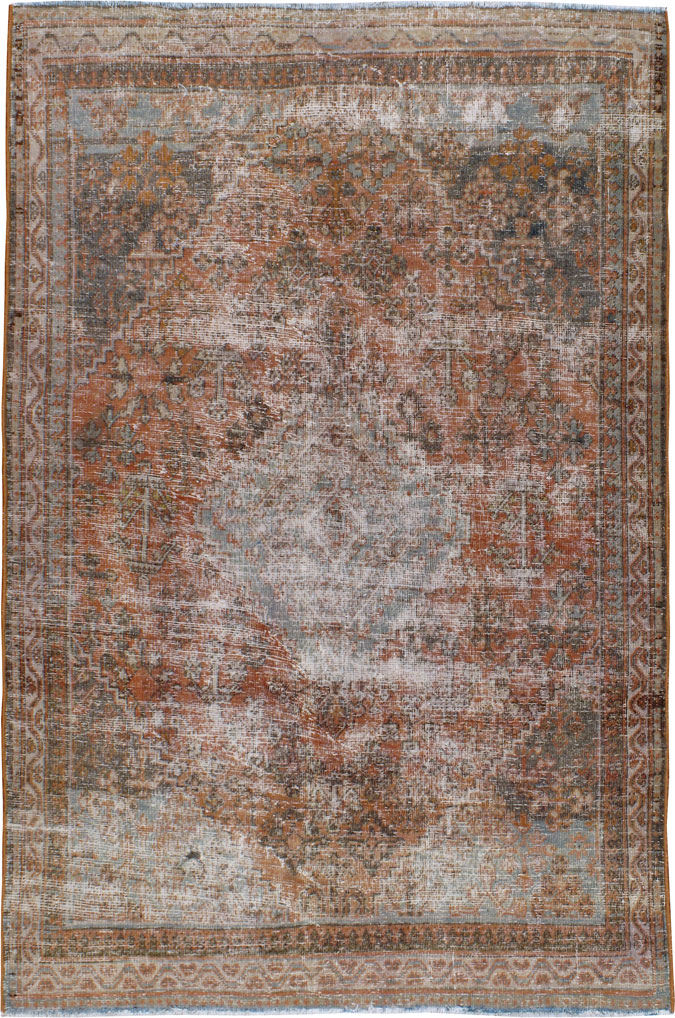 Antique Joshegan Distressed Rug, No.21218 - Galerie Shabab