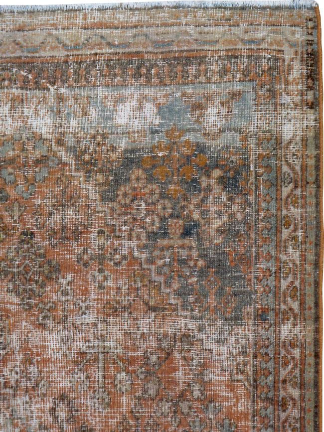 Antique Joshegan Distressed Rug, No.21218 - Galerie Shabab