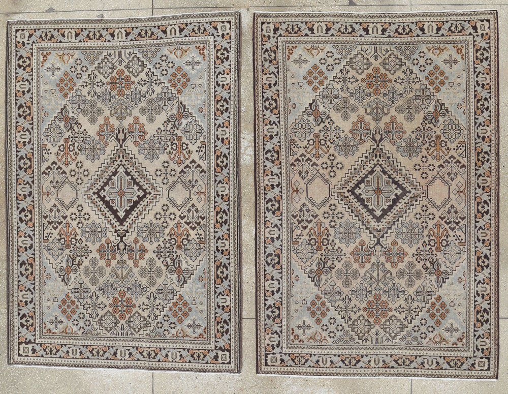 Vintage Persian Joshegan Rug (Pair: 1 of 2), No.21236 - Galerie Shabab
