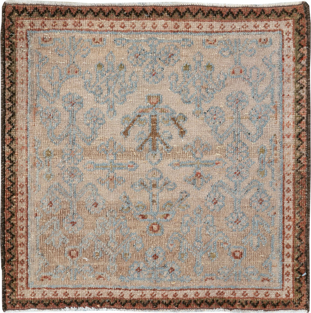 Vintage Persian Joshegan Square Throw Rug, No.21243 - Galerie Shabab