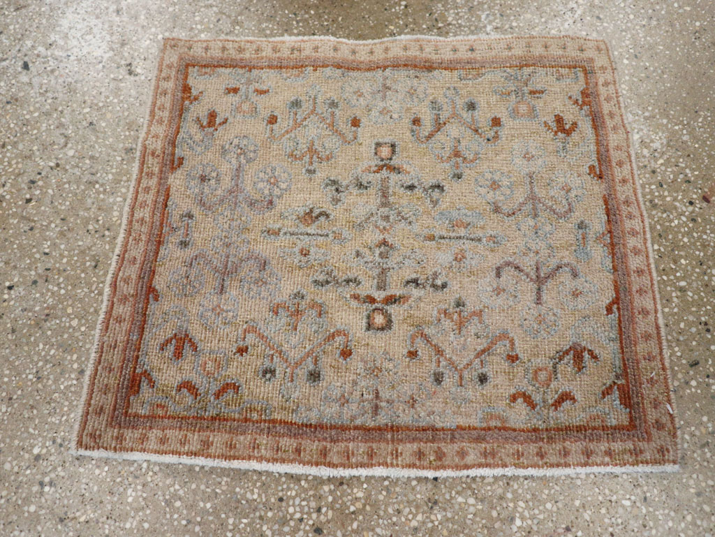 Vintage Persian Joshegan Square Throw Rug, No.21253 - Galerie Shabab