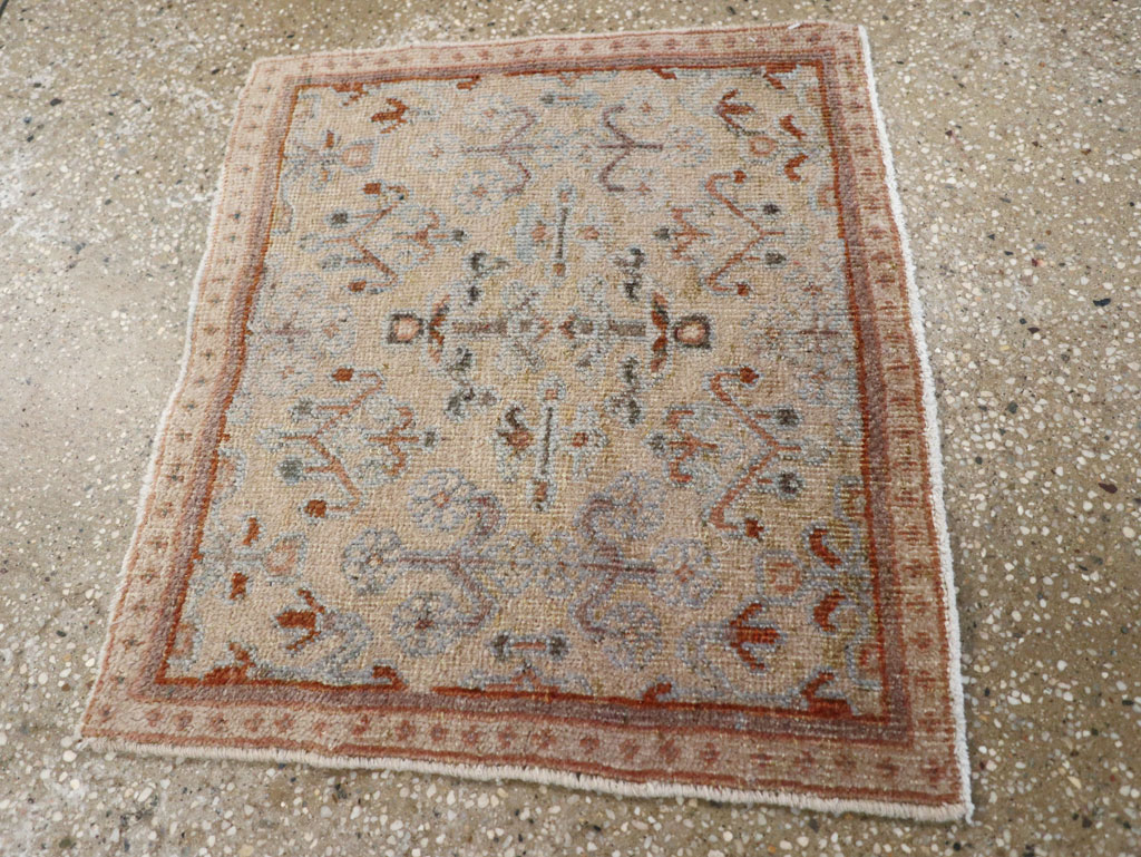 Vintage Persian Joshegan Square Throw Rug, No.21253 - Galerie Shabab