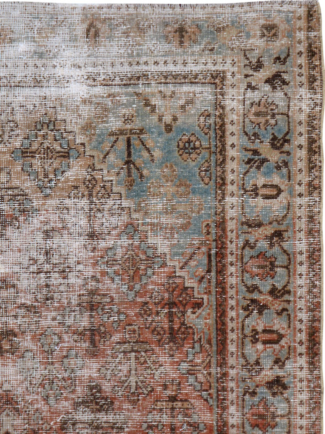 Antique Joshegan Distressed Rug, No.21256 - Galerie Shabab
