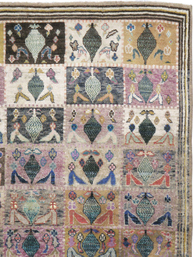 Vintage Persian Kashan Rug, No.21257 - Galerie Shabab