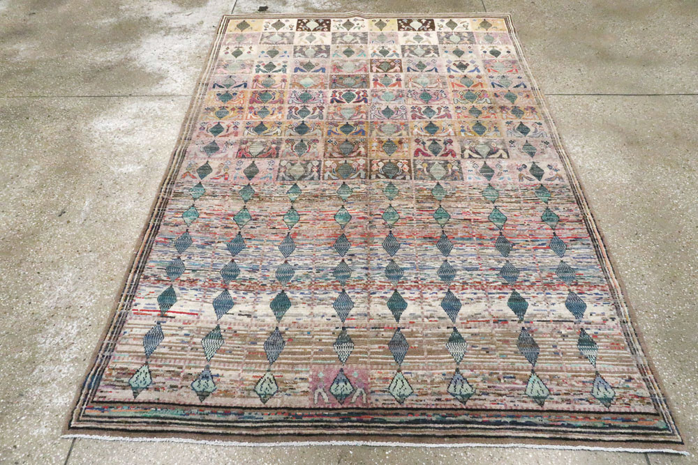 Vintage Persian Kashan Rug, No.21257 - Galerie Shabab