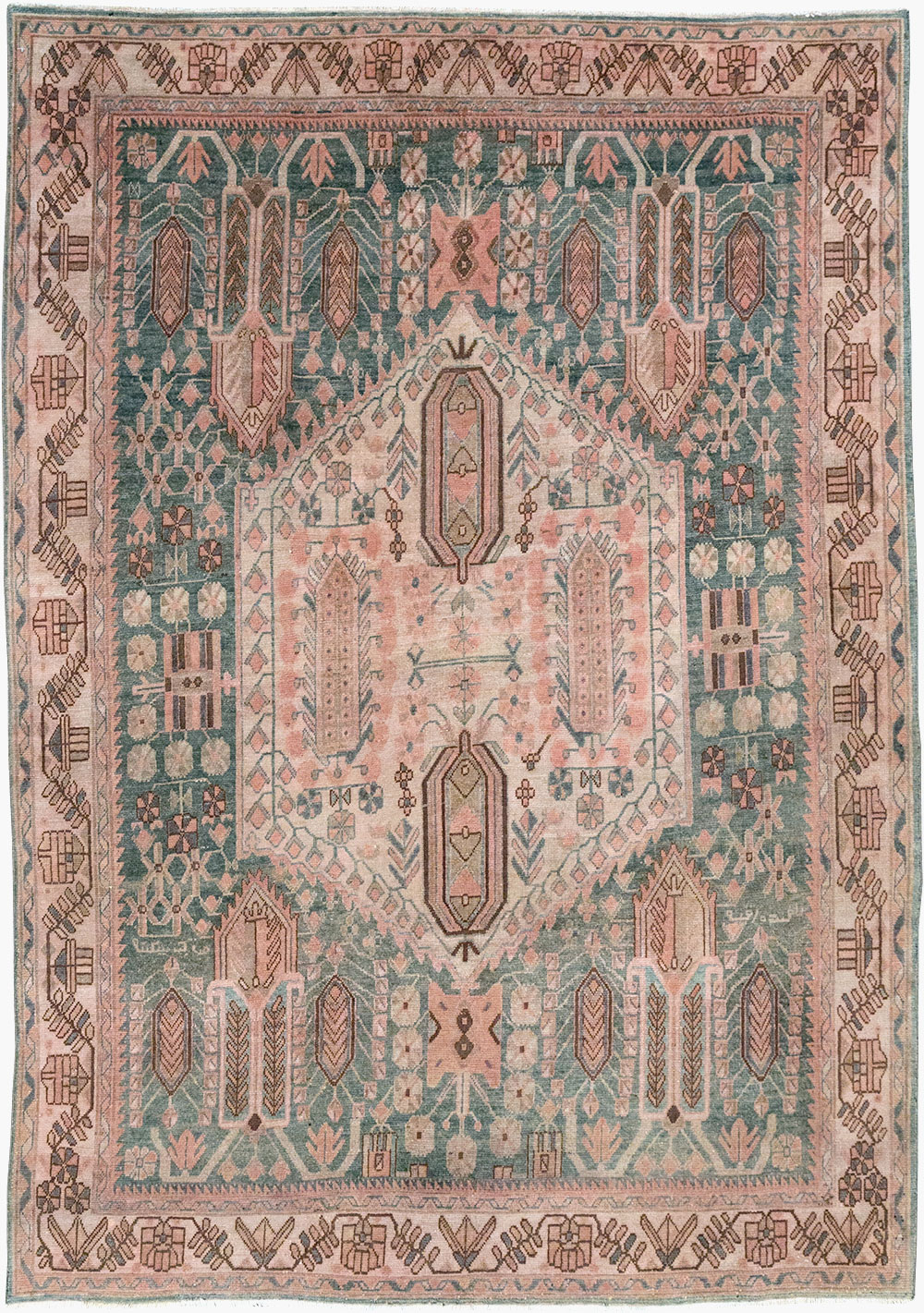 Vintage Persian Afshar Accent Rug, No.21289 - Galerie Shabab
