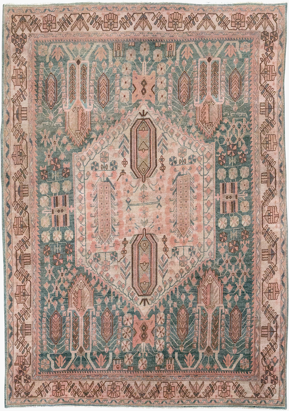 Vintage Persian Afshar Accent Rug, No.21289 - Galerie Shabab