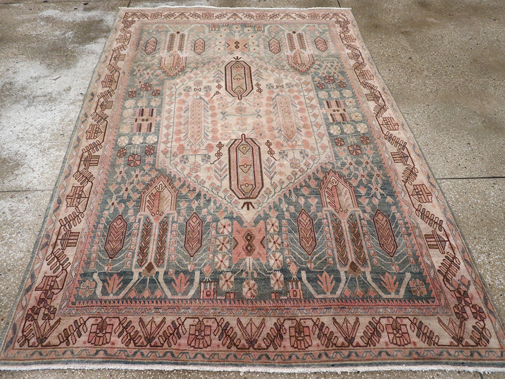 Vintage Persian Afshar Accent Rug, No.21289 - Galerie Shabab