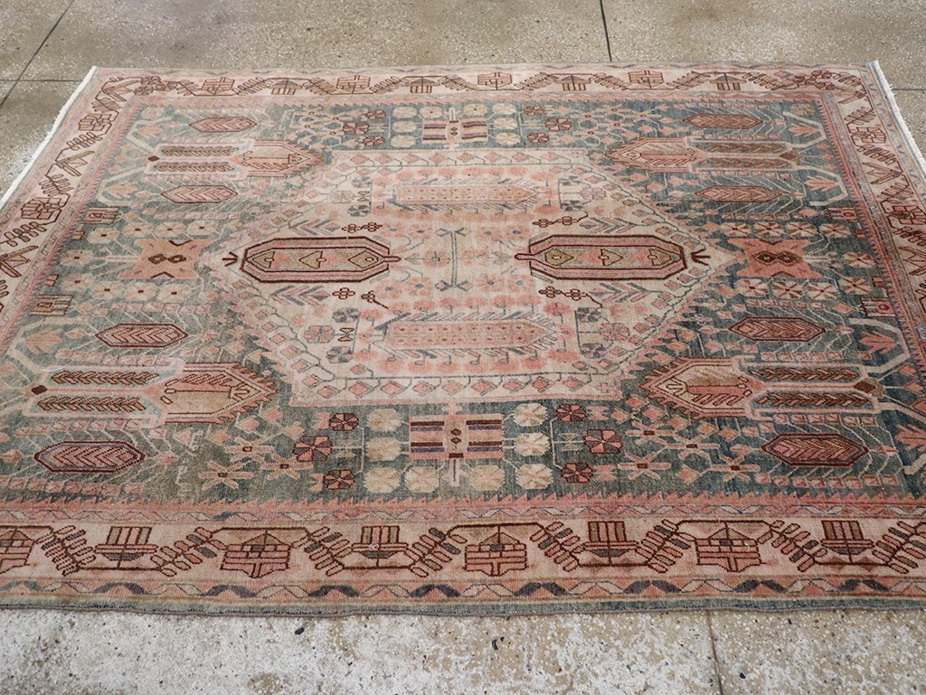 Vintage Persian Afshar Accent Rug, No.21289 - Galerie Shabab