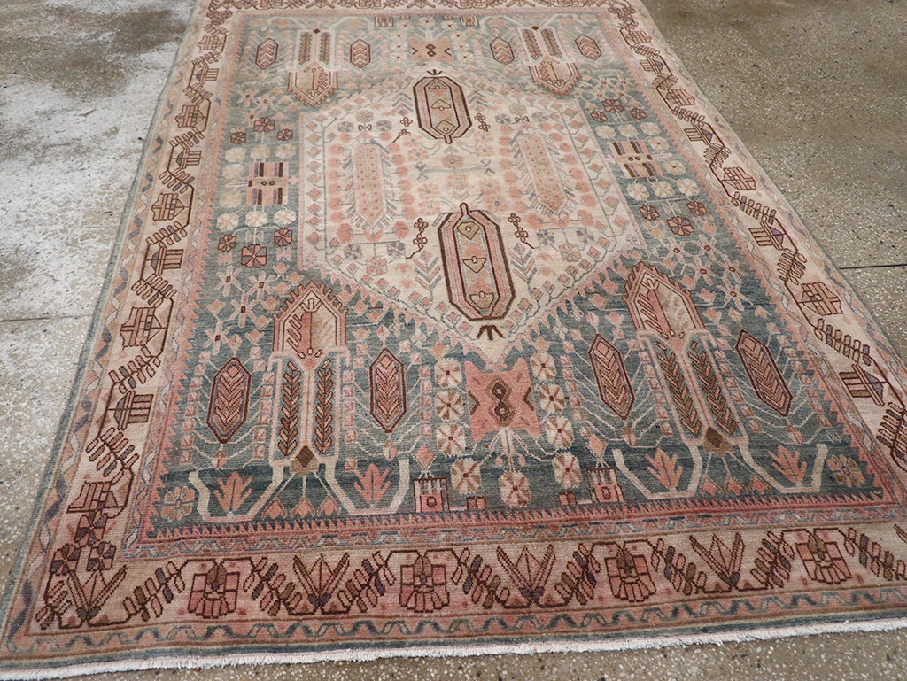 Vintage Persian Afshar Accent Rug, No.21289 - Galerie Shabab