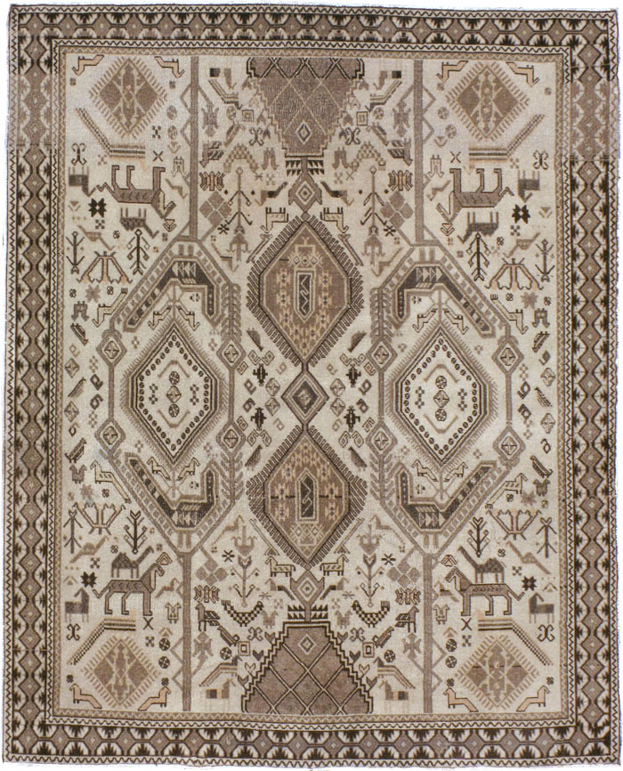 Vintage Persian Afshar Rug, No.21290 - Galerie Shabab