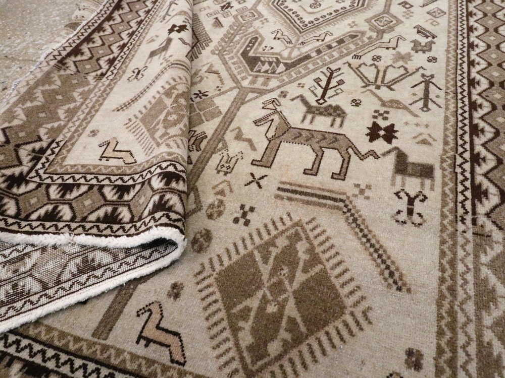 Vintage Persian Afshar Rug, No.21290 - Galerie Shabab