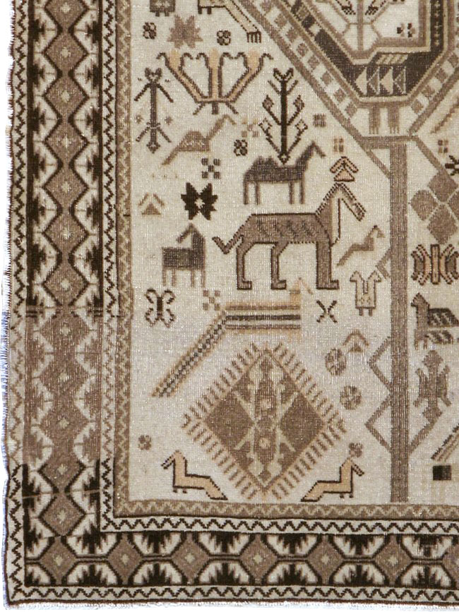 Vintage Persian Afshar Rug, No.21290 - Galerie Shabab