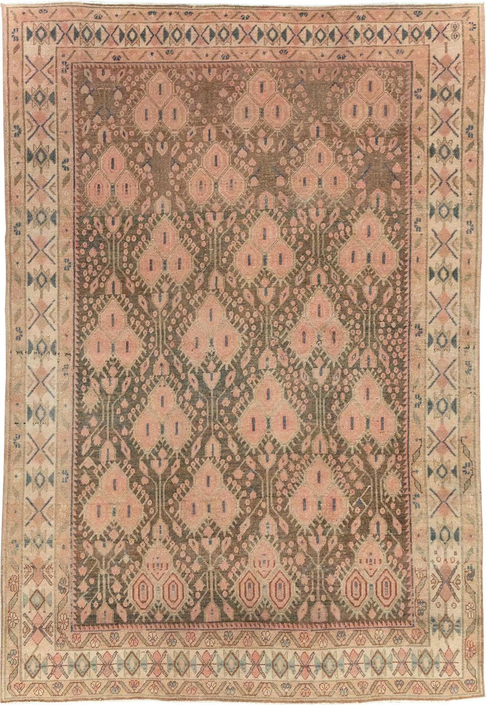 Vintage Persian Afshar Accent Rug, No.21291 - Galerie Shabab