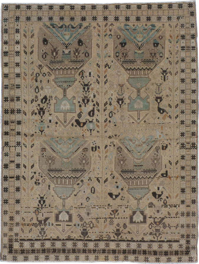 Vintage Persian Afshar Rug, No.21297 - Galerie Shabab