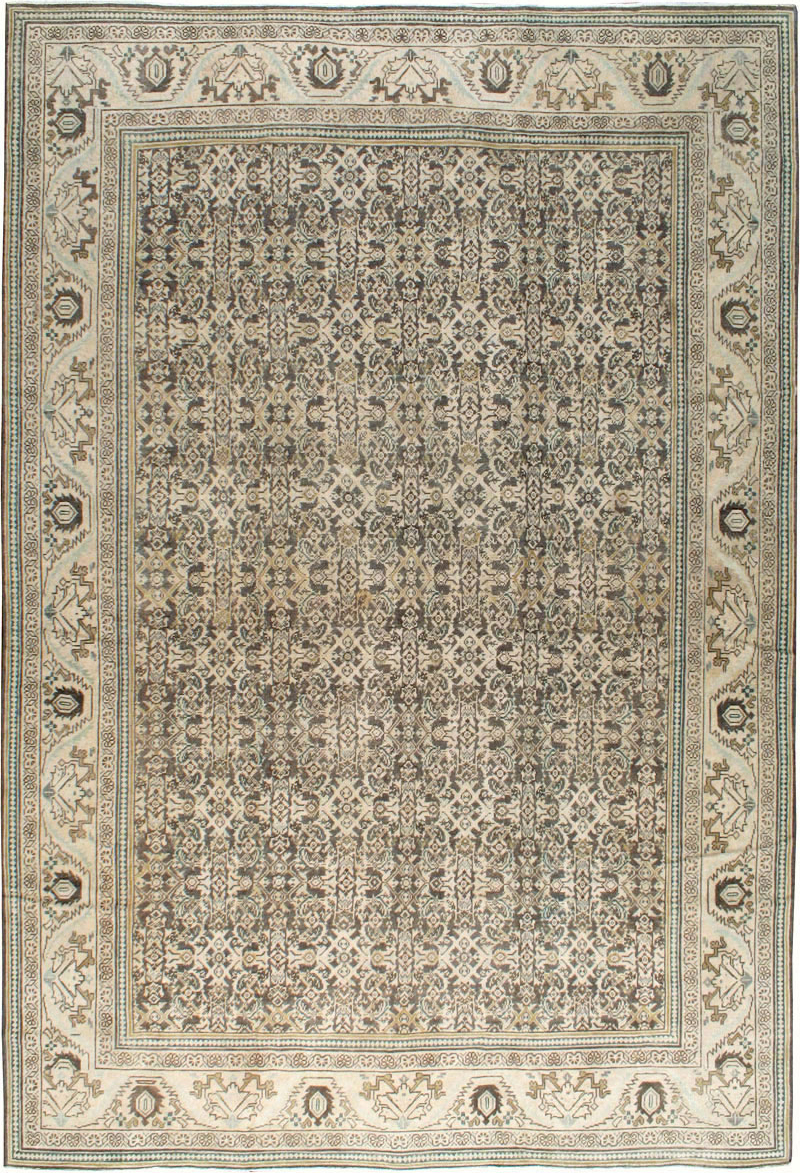 Vintage Persian Mahal Carpet, No.21312 - Galerie Shabab