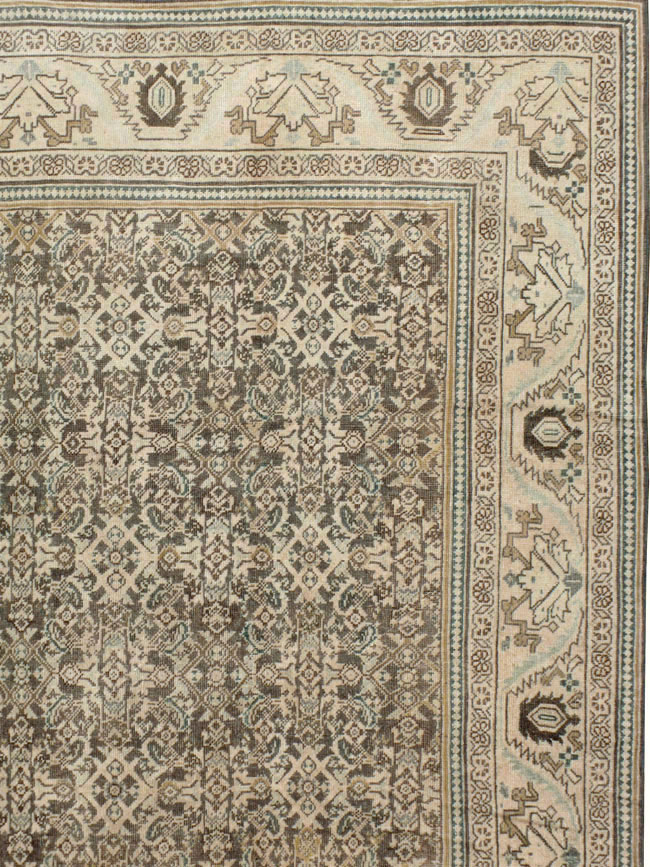 Vintage Persian Mahal Carpet, No.21312 - Galerie Shabab