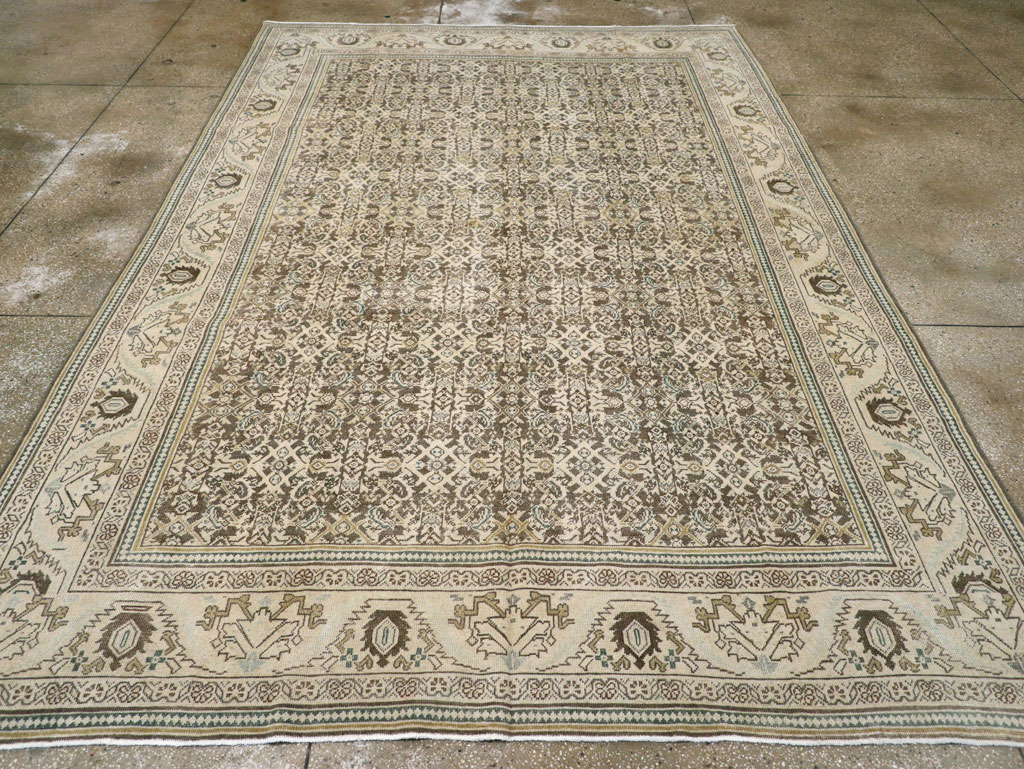 Vintage Persian Mahal Carpet, No.21312 - Galerie Shabab