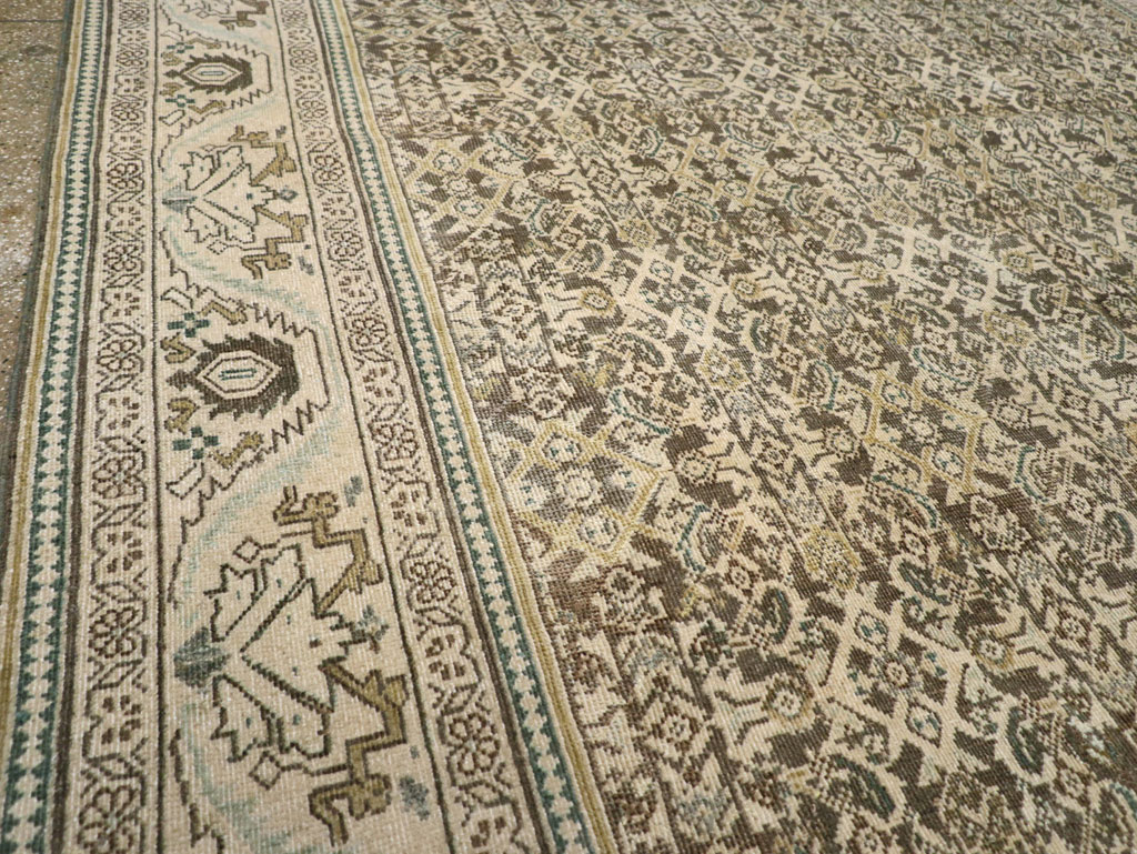 Vintage Persian Mahal Carpet, No.21312 - Galerie Shabab