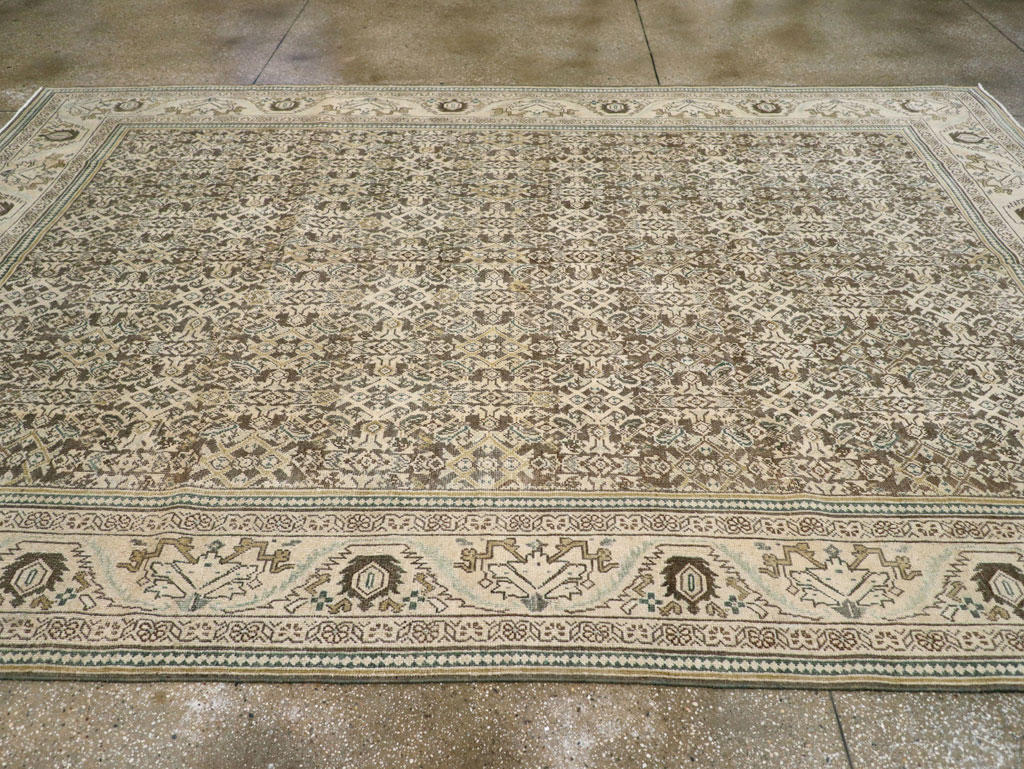 Vintage Persian Mahal Carpet, No.21312 - Galerie Shabab