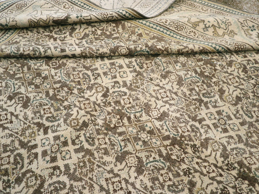 Vintage Persian Mahal Carpet, No.21312 - Galerie Shabab