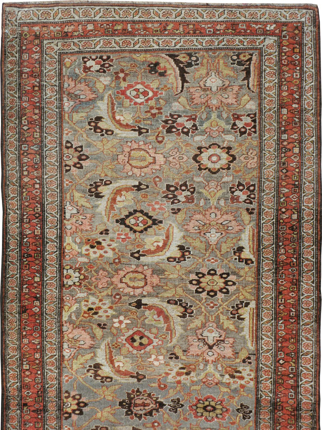 Antique Persian Bidjar Runner, No.21324 - Galerie Shabab