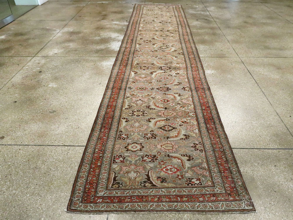 Antique Persian Bidjar Runner, No.21324 - Galerie Shabab