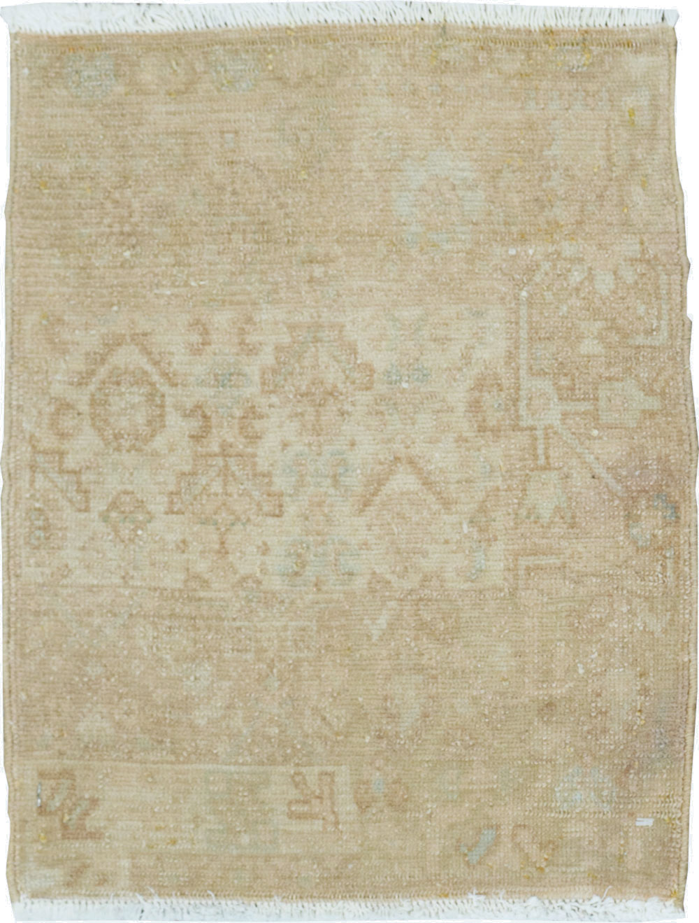 Vintage Persian Malayer Sampler Throw Rug, No.21330 - Galerie Shabab