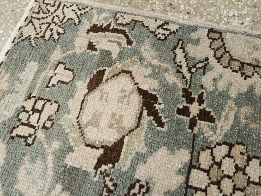 Vintage Persian Malayer Sampler Rug, No.21335 - Galerie Shabab